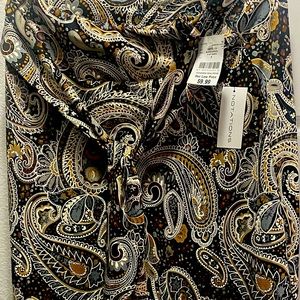 Black and gold Paisley Skirt